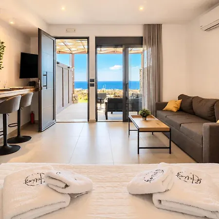Aelios Petra Sea View 1 アパート Asgourou